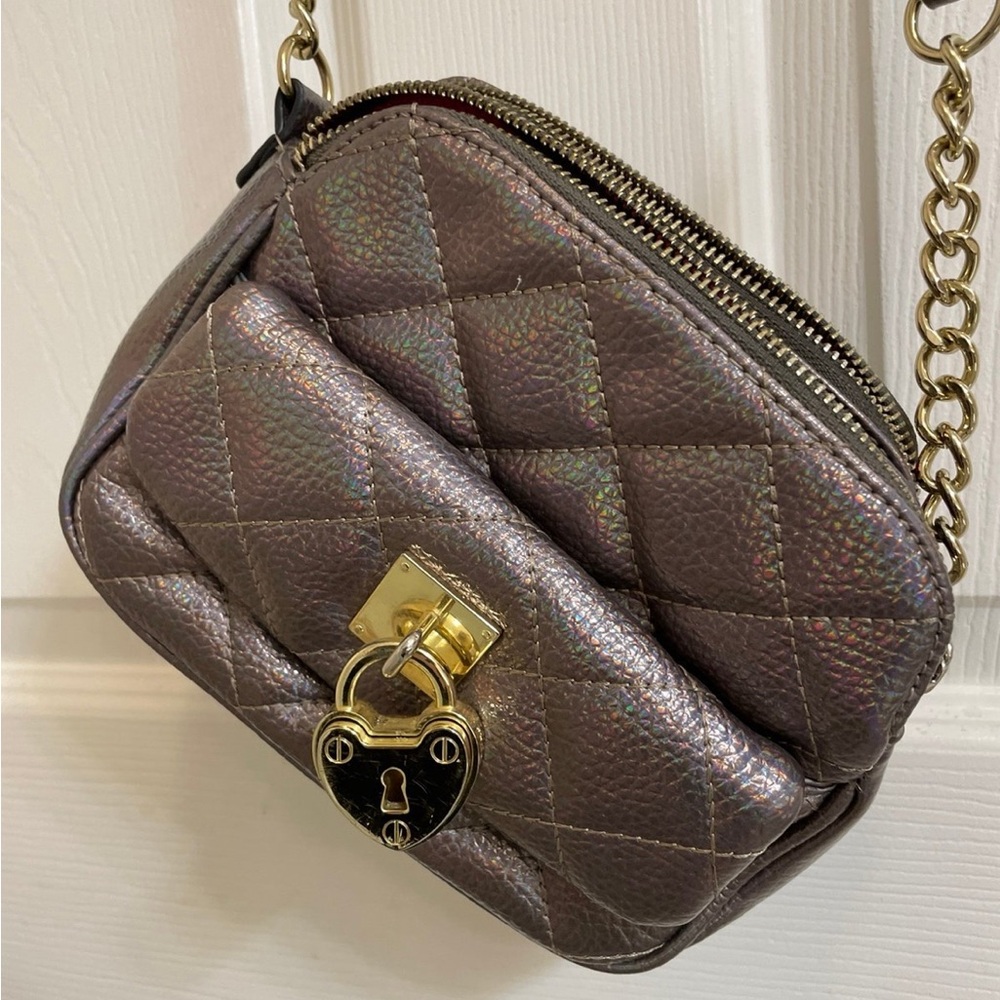 JUICY COUTURE Iridescent Crossbody w/ Lock Detail